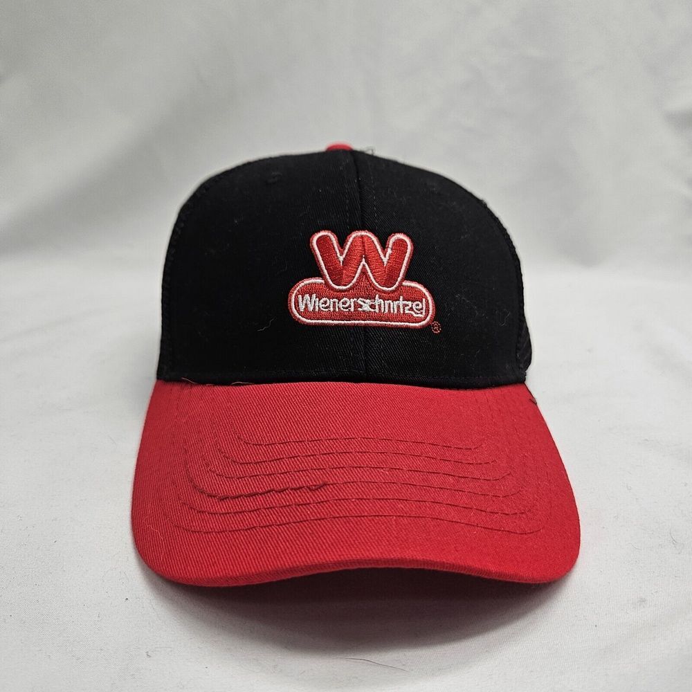 Wienerschnitzel Employee Uniform Hat Cap Black Embroidered Logo Adjustable